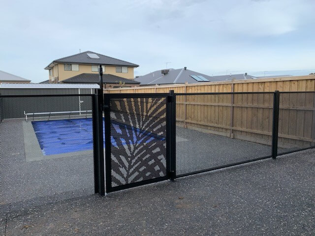 Textured Monument pool fencing, Langwarrin Victoria