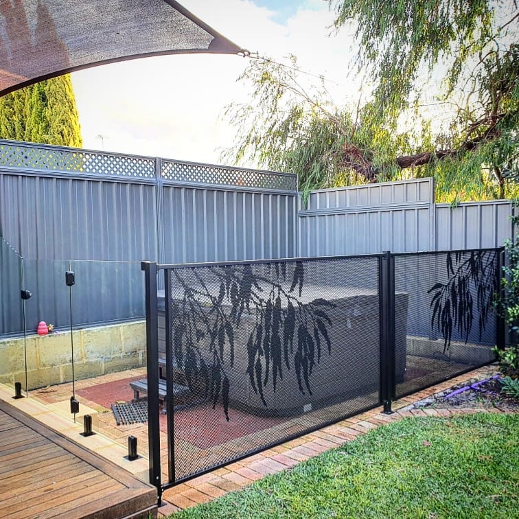 Gum design pool and spa fencing, Western Australia
